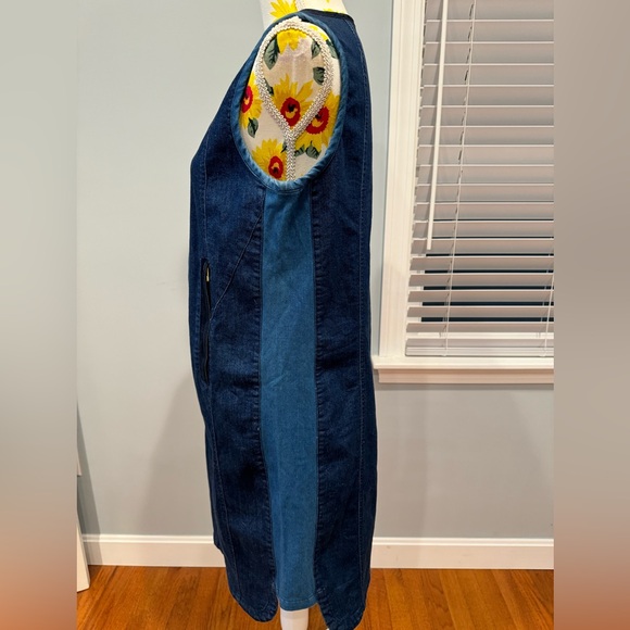 Tory Burch Blue Denim Sleeveless Dress, Size M - Picture 10 of 16